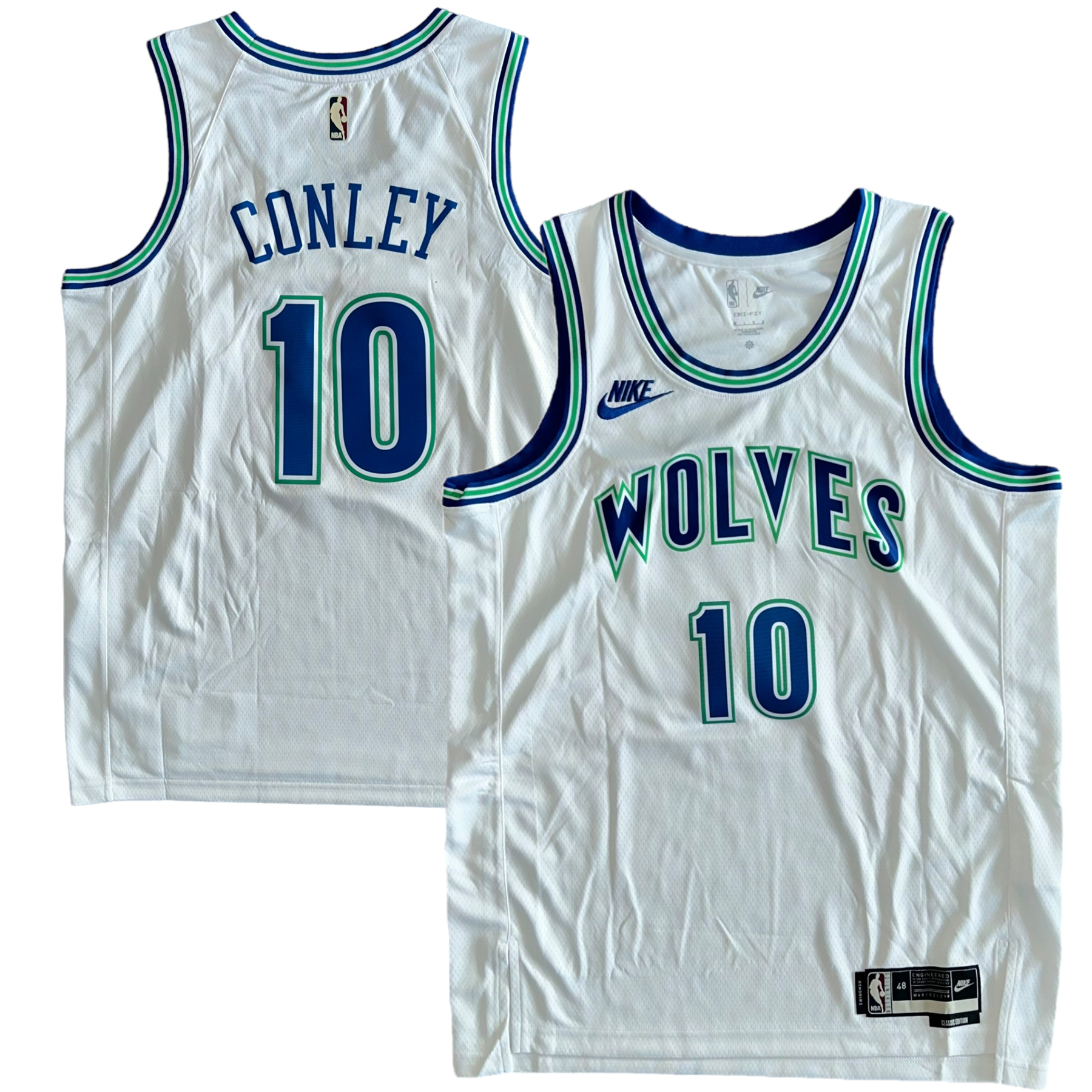 Men Minnesota Timberwolves #10 Conley white Nike 2024 NBA Jersey